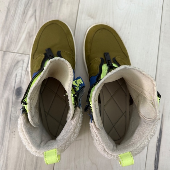 Nike Air Jordan 1 Retro High Zip Olive / Volt / Blue – Women’s US 7.5 - Picture 4 of 8